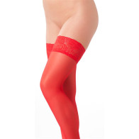 Medias Color Rojo Talla Unica